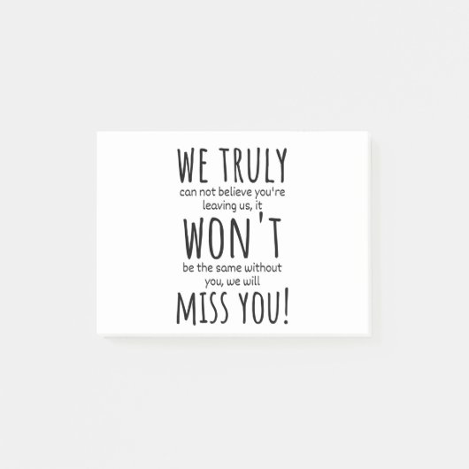 medewerker die vertrekt voor vrouwen , medewerker  post-it® notes (Voorkant)