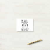 medewerker die vertrekt voor vrouwen , medewerker  post-it® notes (Op bureau)