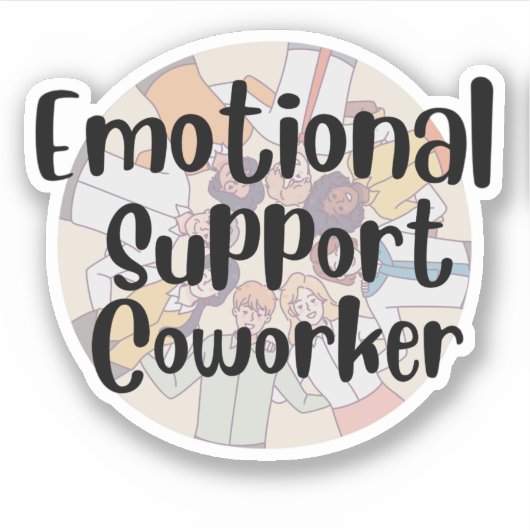 Medewerker emotionele steun sticker (Voorkant)