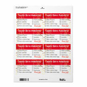 Medewerker erkenningsraad geweldige checklist awar etiket (Full Sheet)