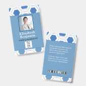 Medewerker Foto Bar Code Aangepaste Medische Apoth Badge (Voor- en achterkant)