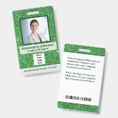 Medewerker Foto Bar Code Logo ID Aangepast Badge (Voor- en achterkant)
