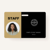 Medewerker Foto ID Bedrijf Logo Personeel Badge (Voorkant)
