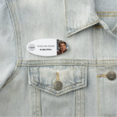 Medewerker Foto Logo Simple White Naamplaatje (In situ)