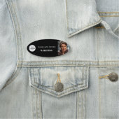 Medewerker Foto Logo Zwart Wit Eenvoudig Naamplaatje (In situ)