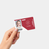 Medewerker Foto Naam Bedrijfslogo Barcode Beveilig Badge (Handheld)