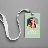 Medewerker Foto QR Code Groen Aangepast Badge