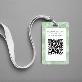 Medewerker Foto QR Code Groene Palm Badge