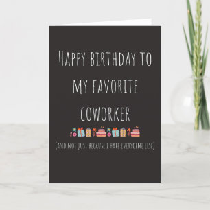 Medewerker Funny Happy Birthday Wenskaart Bedankkaart