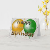 Medewerker Gelukkige Verjaardag Kaart (Gele Bloem)