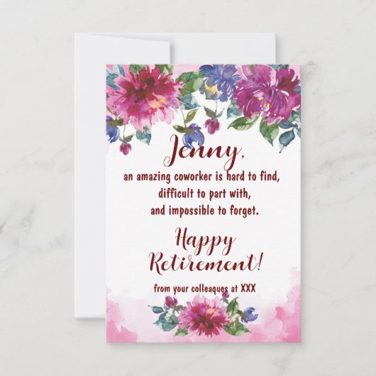 Medewerker Happy Retirement dat GoodDag Quote verl (Voorkant)