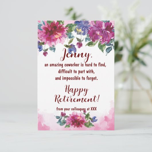 Medewerker Happy Retirement dat GoodDag Quote verl (Staand voorkant)