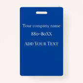 Medewerker-ID beveiligingspersoneel met Logo en fo Badge (Achterkant)