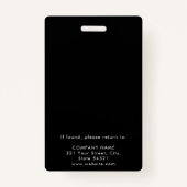 Medewerker ID Foto Bedrijf Beveiligingsbadge QR Co Badge (Achterkant)