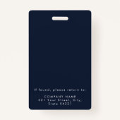 Medewerker ID Foto Bedrijf Beveiligingsbadge QR Co Badge (Achterkant)