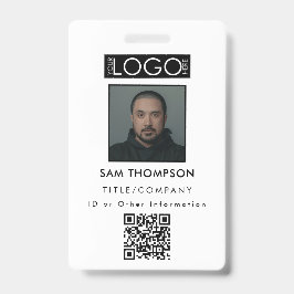 Medewerker ID Foto Bedrijf Beveiligingsbadge QR Co Badge