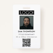 Medewerker ID Foto Bedrijf Beveiligingsbadge QR Co Badge (Voorkant)