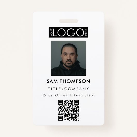 Medewerker ID Foto Bedrijf Beveiligingsbadge QR Co Badge (Voorkant)
