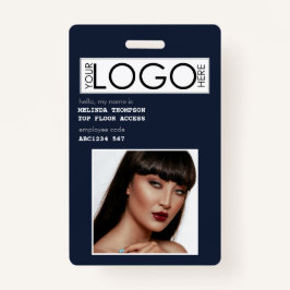 Medewerker ID Foto Bedrijfsidentificatie Blauw Badge