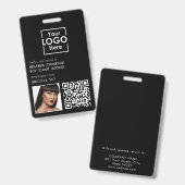 Medewerker ID Foto Bedrijfsidentificatie QR-code Badge (Voor- en achterkant)