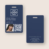 Medewerker ID Foto Bedrijfsidentificatie QR-code Badge
