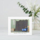 Medewerker in Souk Juma, Koeweit Briefkaart (Staand voorkant)