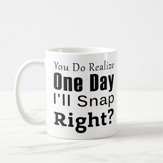 Medewerker : Je realiseert me op een dag dat ik he Koffiemok (Links)