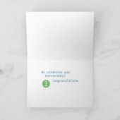 Medewerker Jubileum 1 jaar, Circles Kaart (Binnen)