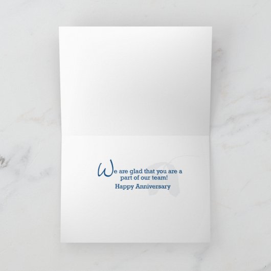 Medewerker Jubileum, 2 jaar, gefeliciteerd Kaart (Binnen)