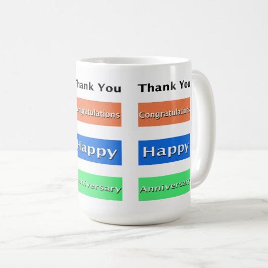 Medewerker Jubileum Gewoon elegant Koffiemok (Voorkant rechts)