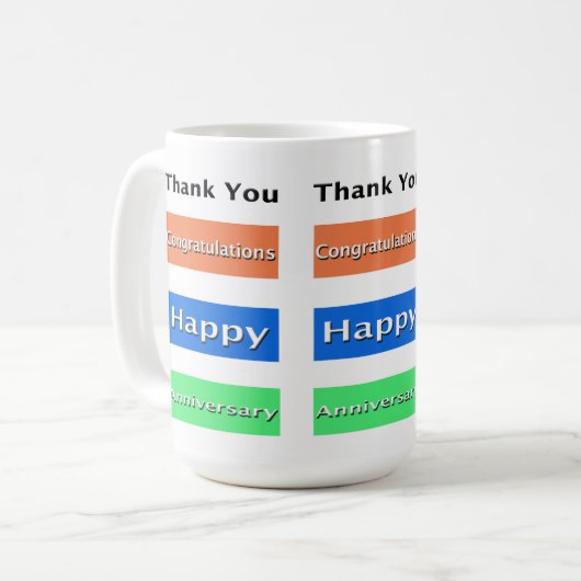 Medewerker Jubileum Gewoon elegant Koffiemok (Voorkant links)