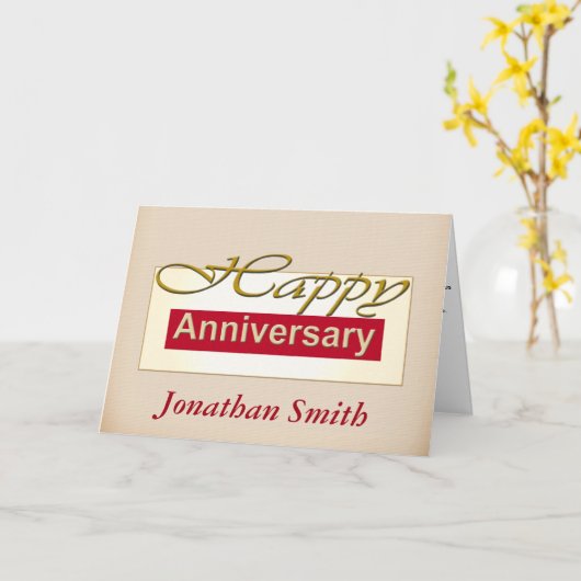 Medewerker Jubileum Kaarten  (Gele Bloem)