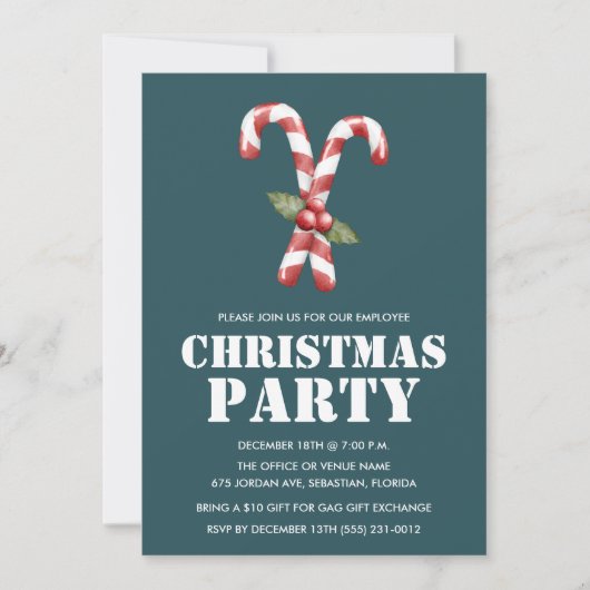 Medewerker Kantoor Kerstfeest Kaart (Voorkant)