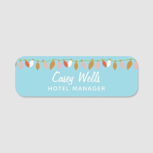 Medewerker Kerstverlichting Naamplaatje (Voorkant)