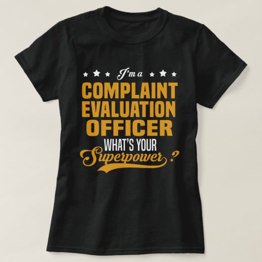 Medewerker klachtenbeoordeling t-shirt (Design voorkant)