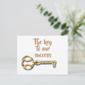 Medewerker Klant Cliënt Bedankt Waardering Briefkaart (Staand voorkant)