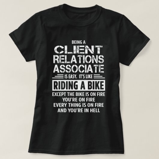 medewerker klantrelaties t-shirt (Design voorkant)