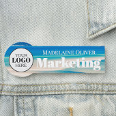 Medewerker Logo Blue Simple Naamplaatje