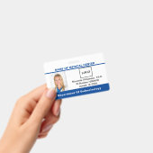 Medewerker Logo Foto Barcode ID Badge (Handheld)