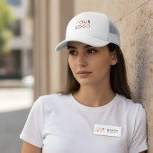 Medewerker Logo Modern White Naamplaatje