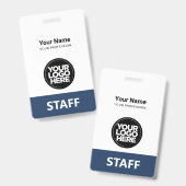 Medewerker Logo Personeel Label Voor- en achterkan Badge (Voor- en achterkant)