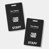 Medewerker Logo Personeel Label Voor- en achterkan Badge (Voor- en achterkant)