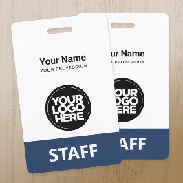Medewerker Logo Personeel Label Voor- en achterkan Badge