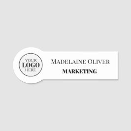Medewerker Logo White Simple Naamplaatje