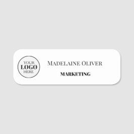 Medewerker Logo White Simple Naamplaatje