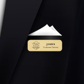 Medewerker Magnetische Veiligheidspin Goud Custom  Naamplaatje