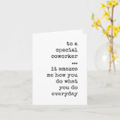 Medewerker, Medewerker, Waardering, Eenvoudige Kaa Kaart (Gele Bloem)