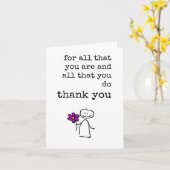 Medewerker, Medewerker, Waardering, Eenvoudige Kaa Kaart (Gele Bloem)