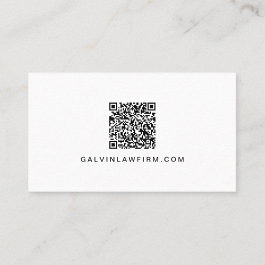 Medewerker moderne Logo QR-code Visitekaartje (Achterkant)