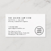 Medewerker moderne Logo QR-code Visitekaartje (Voorkant)